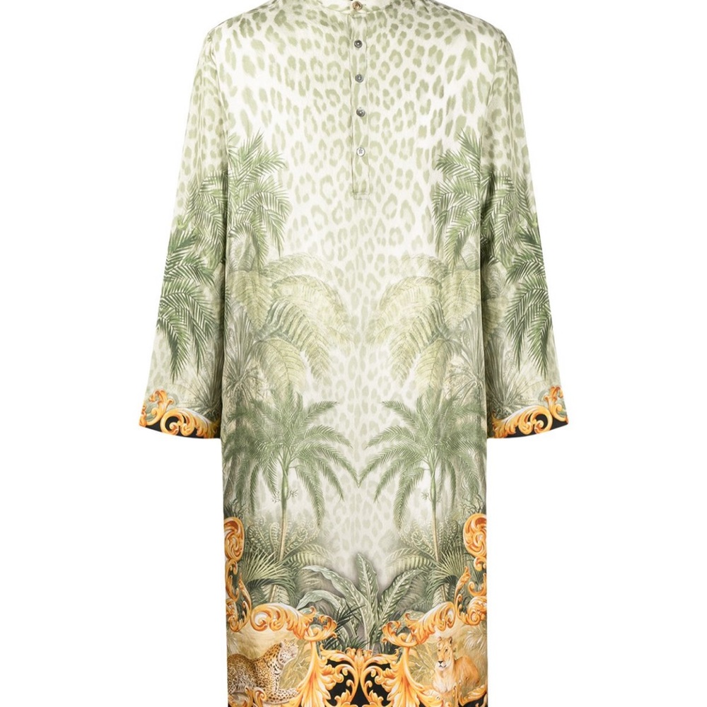 Camilla
Palazzo Of Palms longline silk kaftan. Just the kaftan no pants please